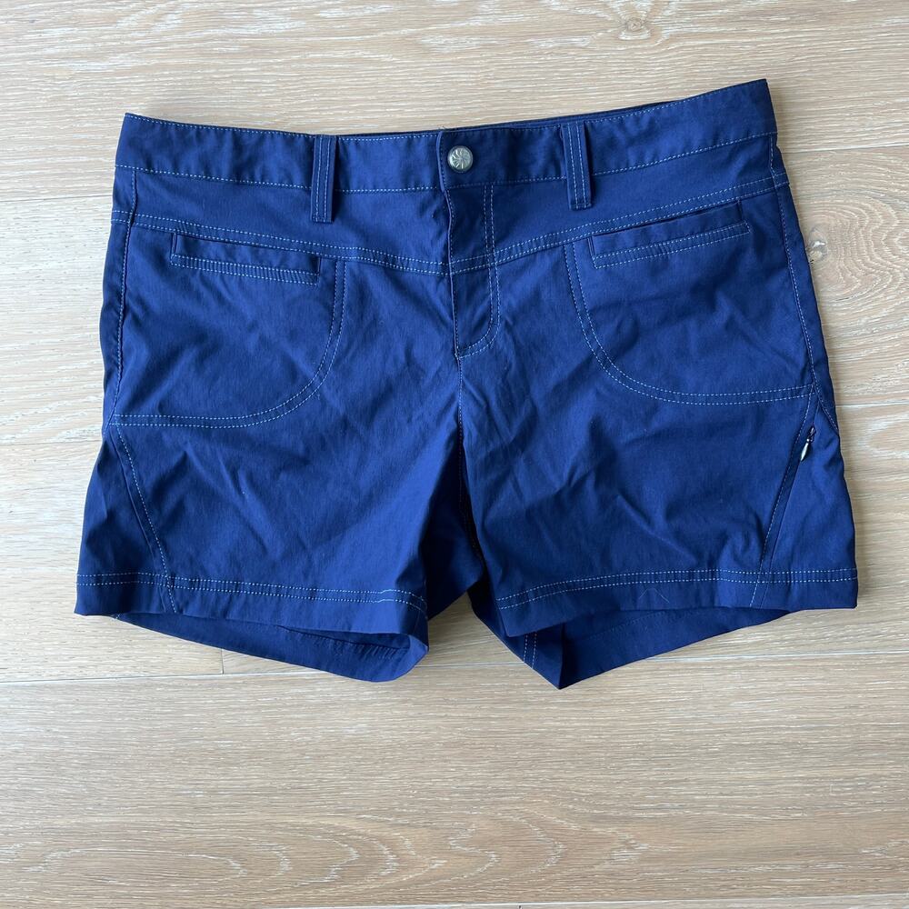 Athleta Dipper Utility Shorts Size 14 Navy Hiking Travel UPF 50 NEW